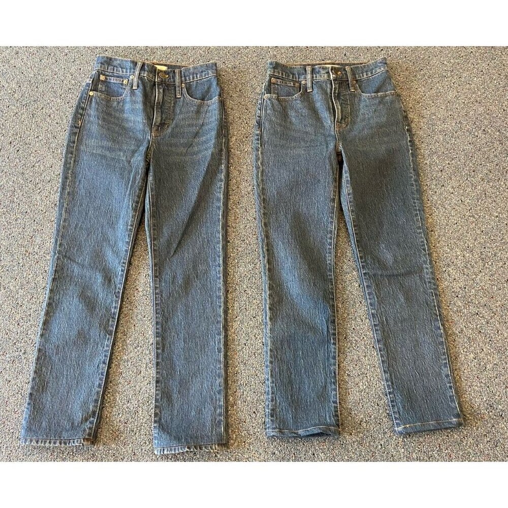 Lot of 2 Madewell The Perfect Vintage Jeans Straight Leg Size 23